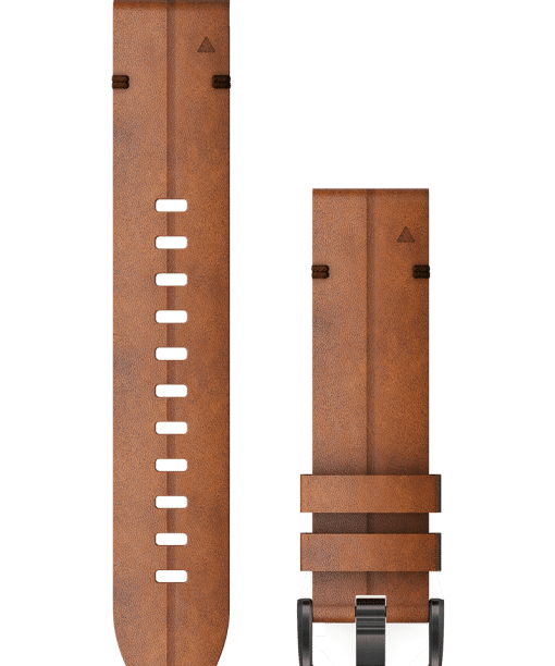Garmin QuickFit® 22-klokkerem - Kastanjebrunt lær