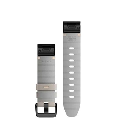 Garmin QuickFit® 20-klokkeremmer - Kalksteinsfarget skinn - Bilde 2
