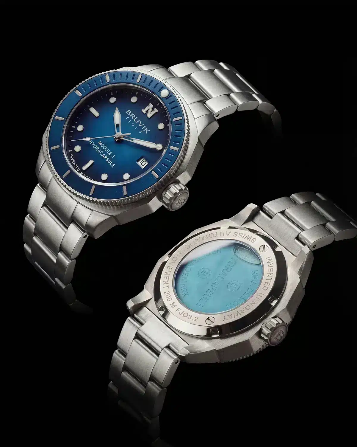 Bruvik Fjord Hydracapsule® Steel Blue Steel Bracelet - Bilde 3