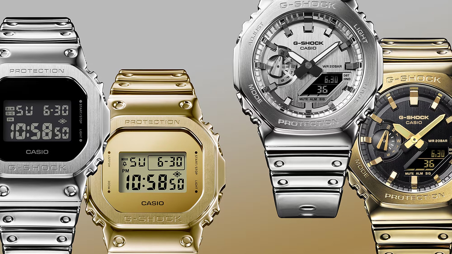 G-Shock Fine Metallic Series G-Steel 44mm - GM-2100YMG-9AER - Bilde 6