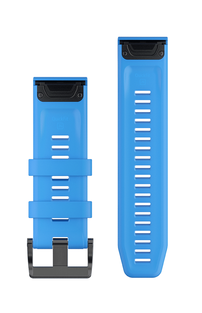 Garmin QuickFit® 26-klokkerem - Cyan Blue Silicone - Bilde 2