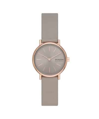 Skagen Signatur Lille Two-Hand Greystone Lite Leather Watch - SKW3060