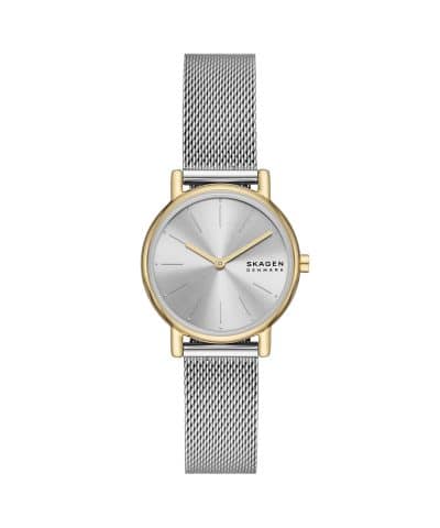 Skagen Signatur Lille Two-Hand Silver Stainless Steel Mesh Watch And Bracelet Set - SKW3153SET