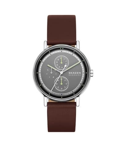 Skagen Signatur Multifunction Brown Leather Watch - SKW6941