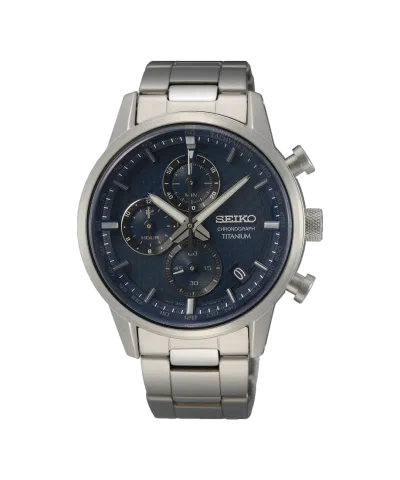 Seiko Quartz Titan Chronograph 41.6mm - SSB387P1