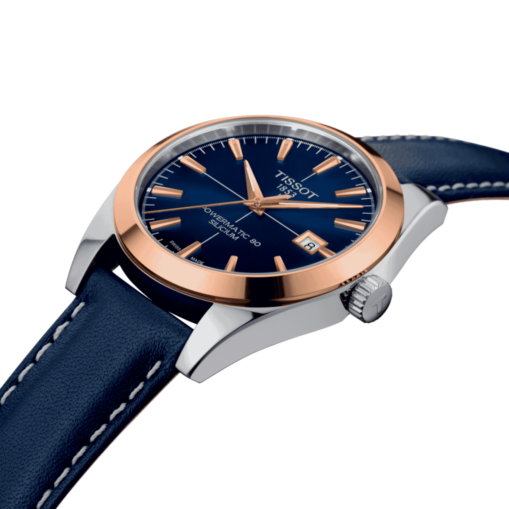 Tissot Gentleman Powermatic 80 Silicium Solid 18K Gold bezel - T927.407.46.041.00 - Bilde 2