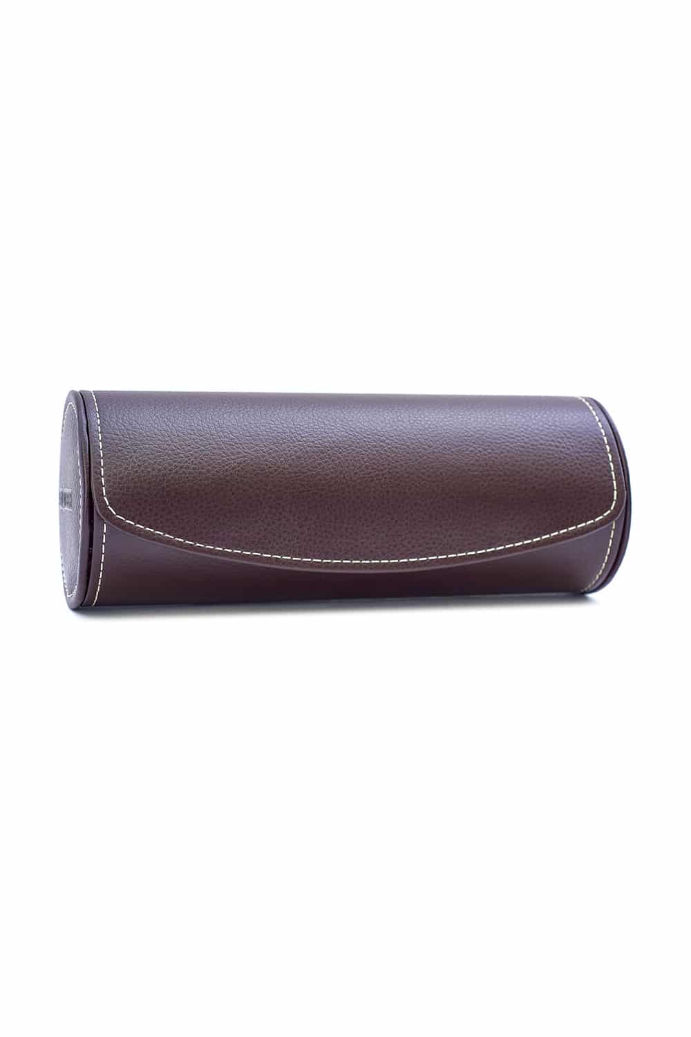 Leanschi Watch-Roll for 3-4 watches | chocolate brown PU-leather