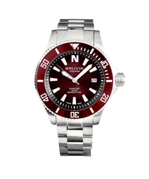 Bruvik Svalbard 43mm Midnight Red